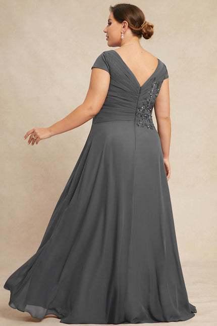 Robe Trapèze Sérénité Charbonnée - gallery 9