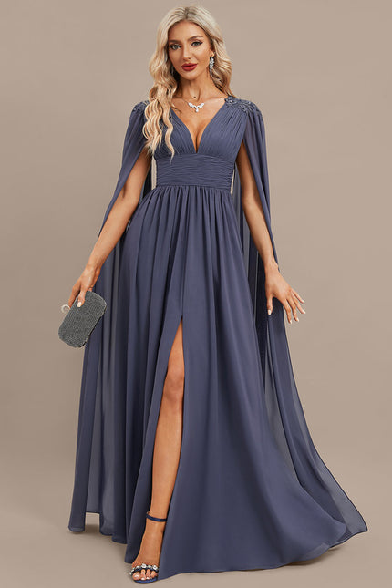 Robe Trapèze Nuit Céleste Satinée - gallery 2