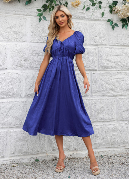 Robe Trapèze Éclat Indigo