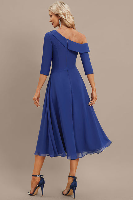 Robe Trapèze Saphir Flottant - gallery 5