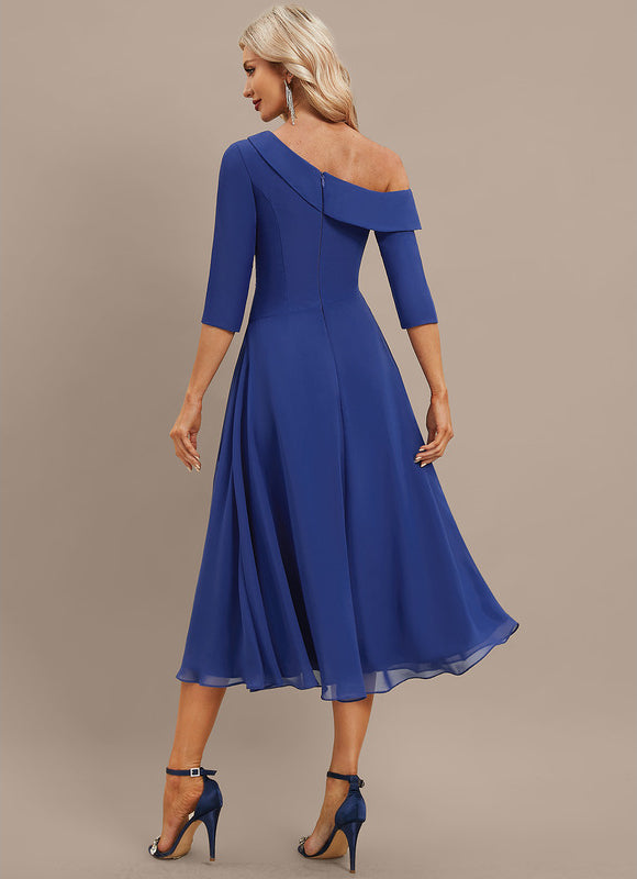 Robe Trapèze Saphir Flottant - gallery 5