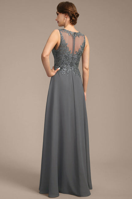 Robe Trapèze Longue Violetée - gallery 6