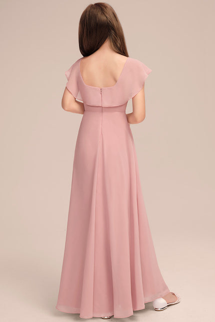Robe Trapèze Bordeaux Flottante - gallery 4
