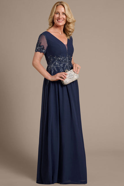 Robe Trapèze Nuit Élégante - gallery 5