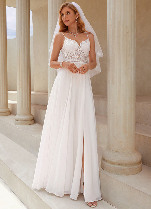 Robe Trapèze Éblouissante Aérienne - gallery 5