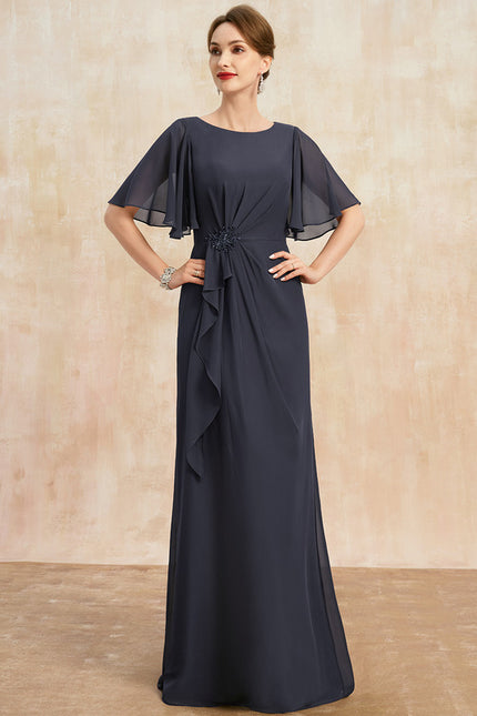 Robe Trapèze Élégance Marine Éthérée - gallery 2