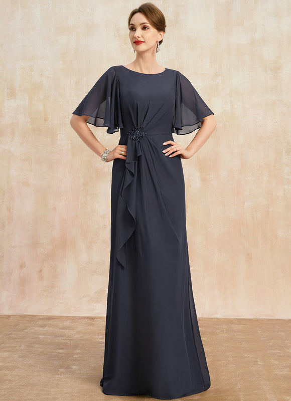 Robe Trapèze Élégance Marine Éthérée - gallery 2