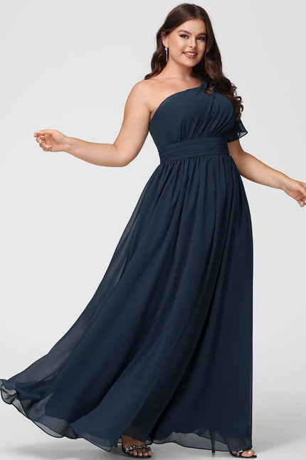 Robe Trapèze Asymétrique Beige - gallery 7