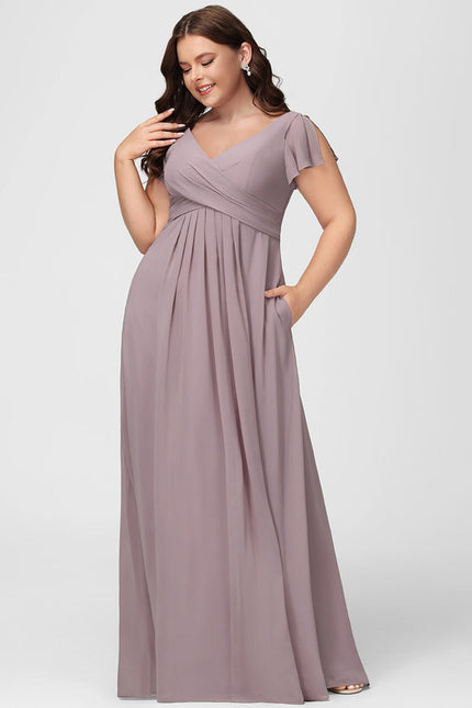 Robe Trapèze Mousseline Fendue - gallery 9