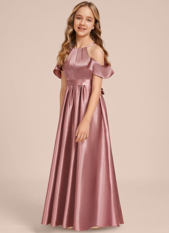Robe Trapèze Satin Bordeaux - gallery 3