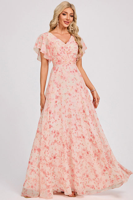 Robe Trapèze Mousseline Fendue - gallery 2