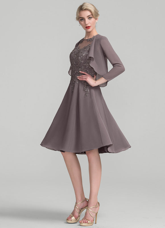 Robe Trapèze Élégance Mousseline - gallery 3