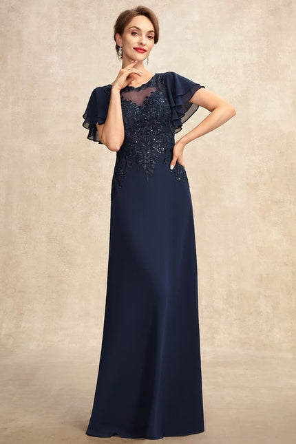 Robe Trapèze Longue Violetée - gallery 5