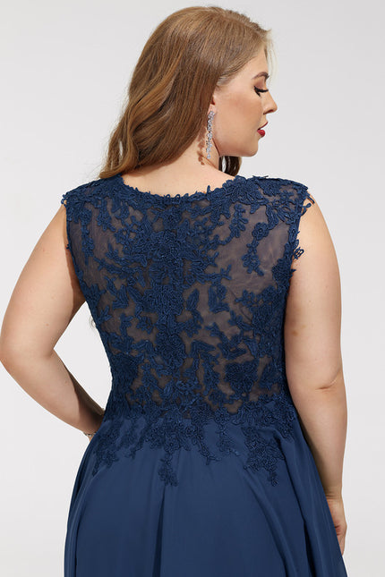 Robe Trapèze Noire Et Blanche Dentelle - gallery 7