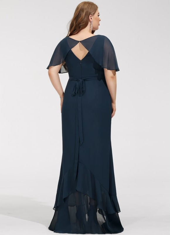 Robe Trapèze Aérienne Vert Pâle - gallery 9