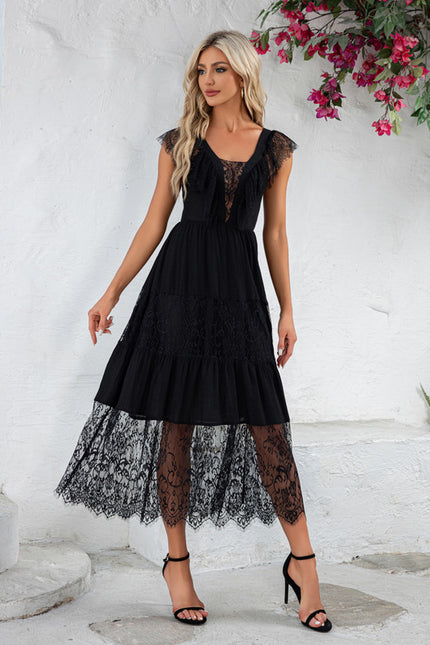 Robe Trapèze Noir Enchanté - gallery 1