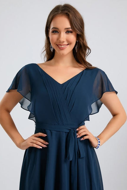 Robe Trapèze Marine Éthérée - gallery 1