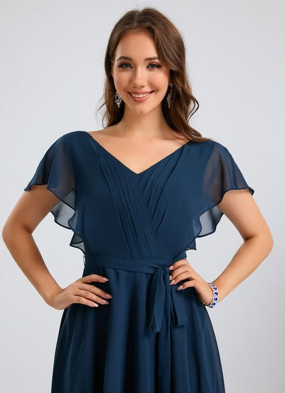 Robe Trapèze Marine Éthérée - gallery 1