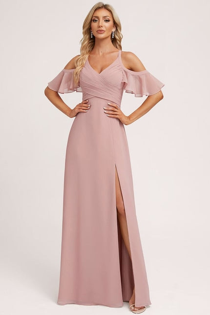 Robe Trapèze Aérienne Céleste - gallery 2