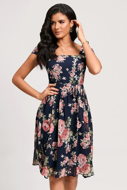 Robe Trapèze Rêve Floral Nocturne - gallery 2