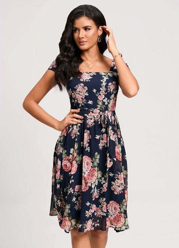 Robe Trapèze Rêve Floral Nocturne - gallery 2