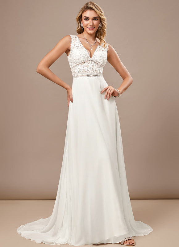 Robe Trapèze Éthérée Satinée - gallery 2