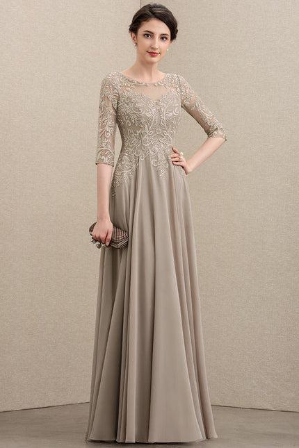 Robe Trapèze Longue Violetée - gallery 4