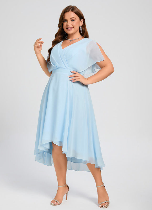 Robe Trapèze Flottante Verte - gallery 5