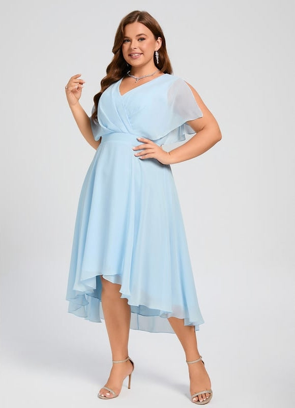 Robe Trapèze Fluide Asymétrique - gallery 5