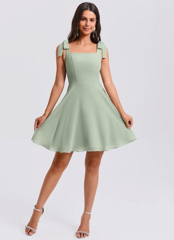 Robe Trapèze Émeraude Douce - gallery 1