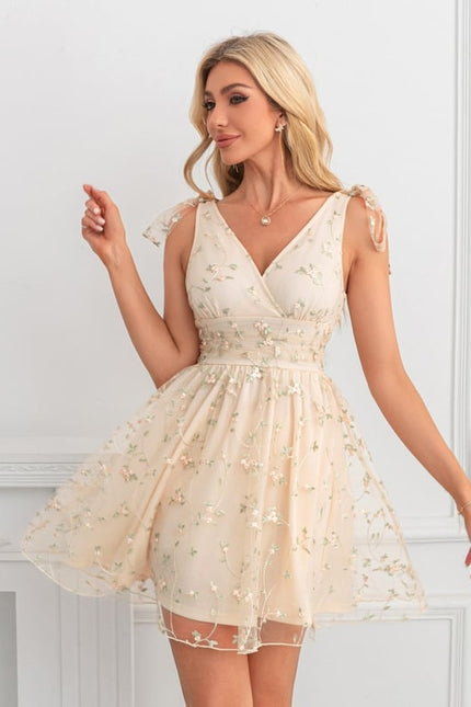 Robe Trapèze Tulle Floral - gallery 3