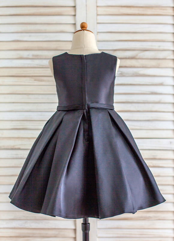 Robe Trapèze Satin Vert Poudré - gallery 3