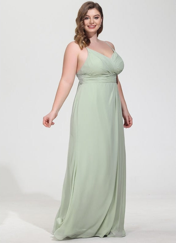 Robe Trapèze Mousseline Fendue - gallery 8