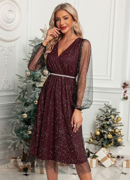 Robe Trapèze Tulle Rosée