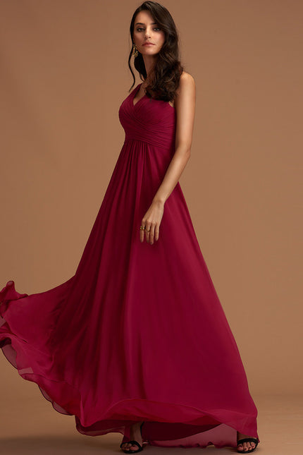 Robe Trapèze Bordeaux Élégance - gallery 1