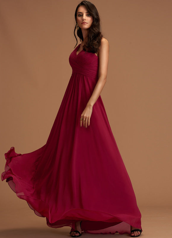 Robe Trapèze Bordeaux Élégance - gallery 1