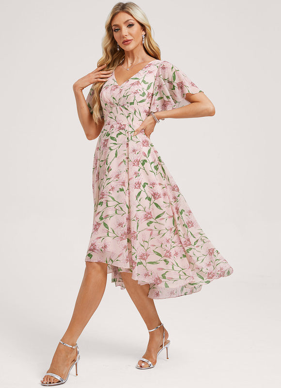 Robe Trapèze Fluide Asymétrique - gallery 4