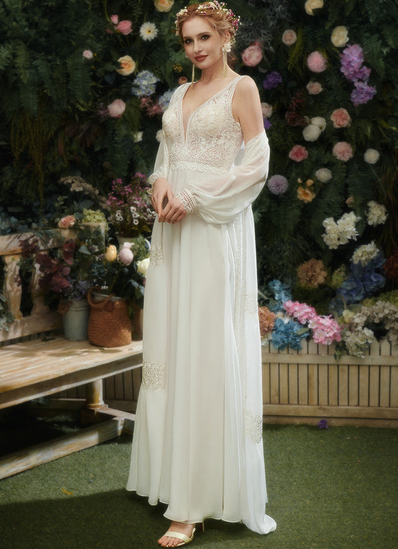 Robe Trapèze Éthérée Lumineuse - gallery 5
