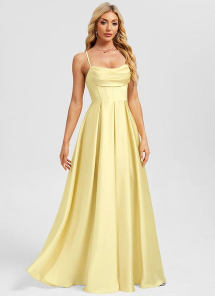 Robe Trapèze Jaune Lumineuse