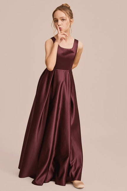 Robe Trapèze Satin Ciel Doux - gallery 6