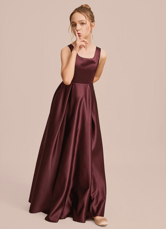 Robe Trapèze Satin Ciel Doux - gallery 6
