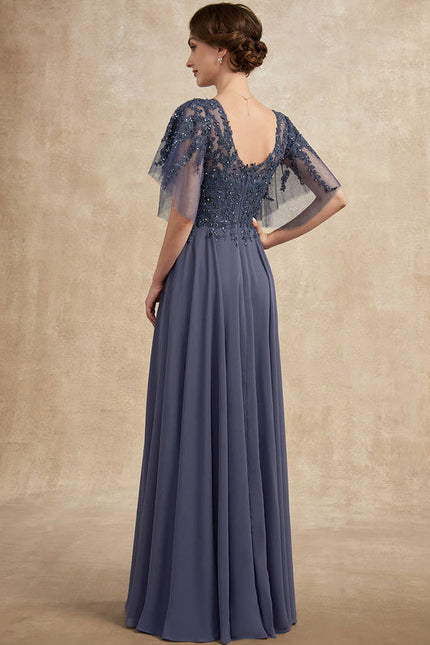 Robe Trapèze Satinée Étoilée - gallery 3