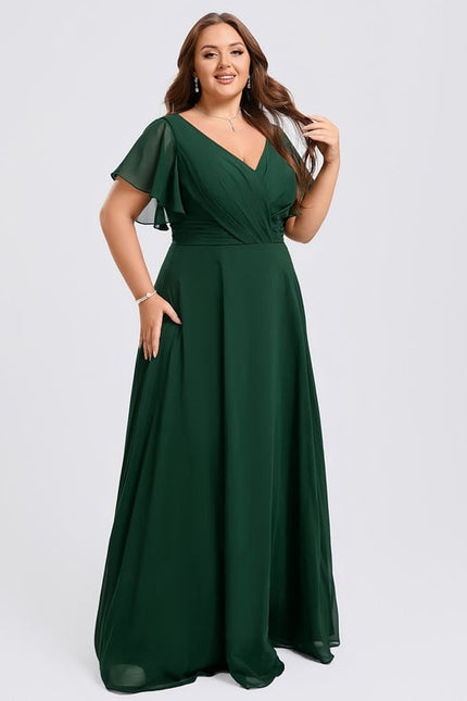 Robe Trapèze Mousseline Fendue - gallery 6