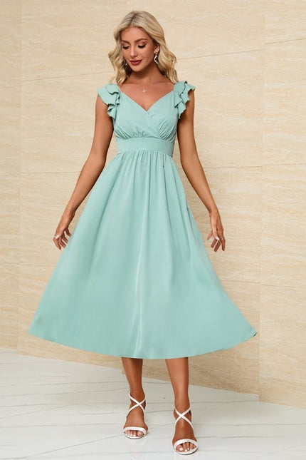 Robe Trapeze Volant - gallery 4