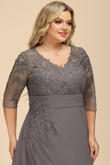 Robe Trapèze Nuance De Velours - gallery 9