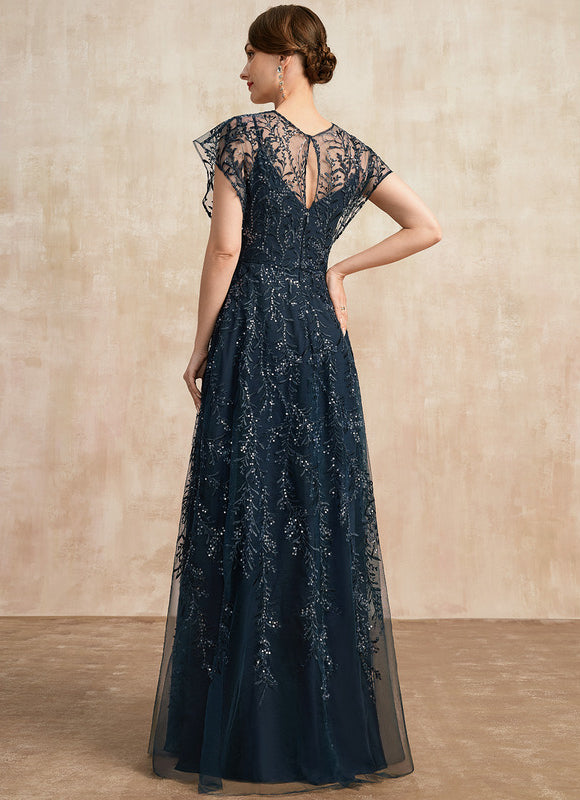 Robe Trapèze Éclat Bleu Nuit - gallery 3