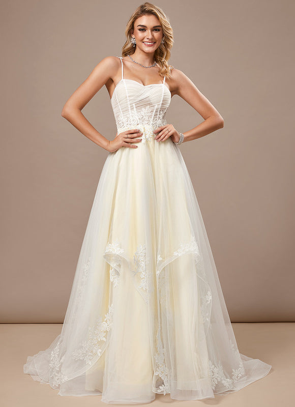 Robe Trapèze Élégance Tulle Crème - gallery 3