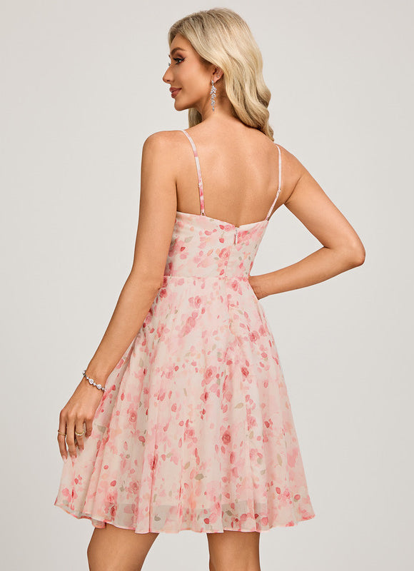 Robe Trapèze Éclat Poudré - gallery 5