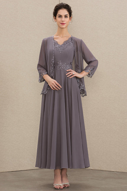 Robe Trapèze Chic Mousseline Sophistiquée - gallery 1