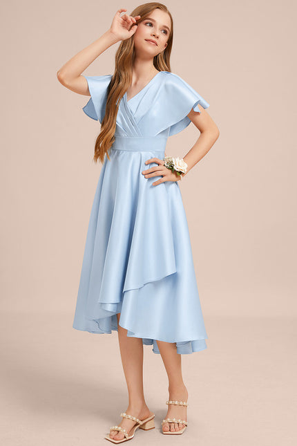 Robe Trapèze Satin Marine Chic - gallery 1